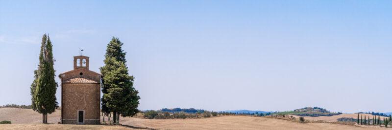 La Cappella della Madonna di Vitaleta, Panorama