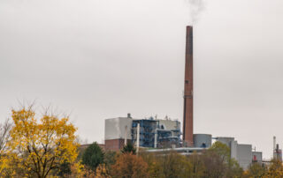 Blick auf das MHKW Solingen